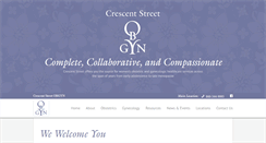 Desktop Screenshot of crescentstreetobgyn.com